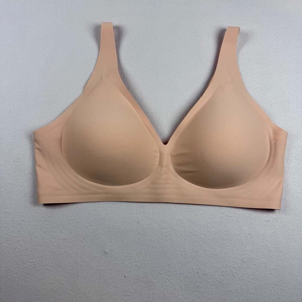 Vertvie wirefree seamless plunge bra Nude XXL